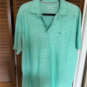 Tommy Bahama Men's Aqua Polo Shirt